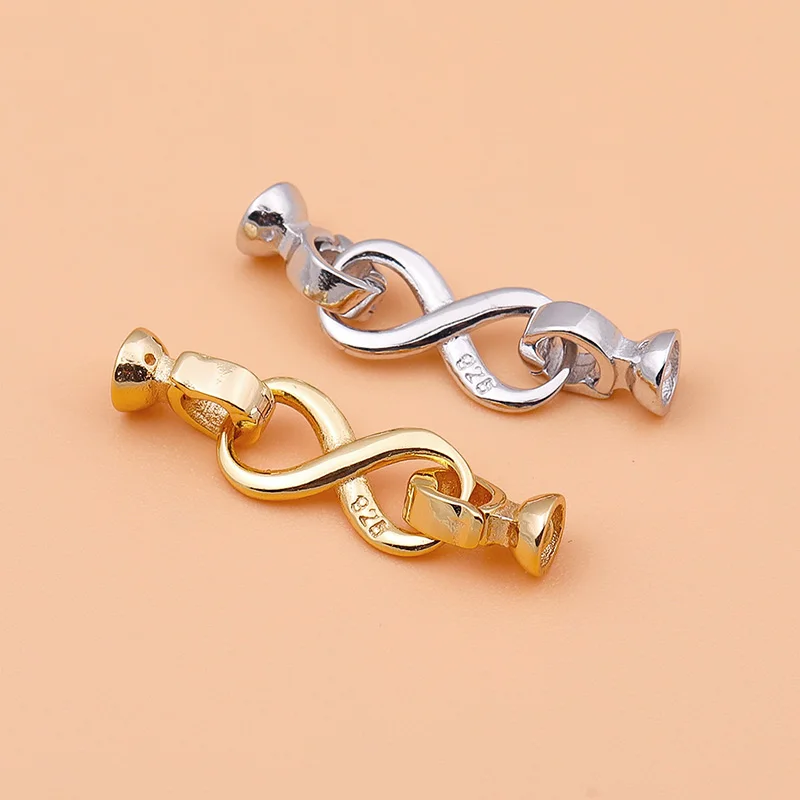 Silver Bead Clasps For Pearl Necklace - 925 스털링 실버 DIY 구슬 소재