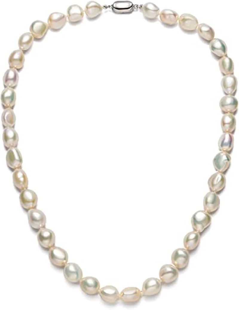 Freshwater Cultured Pearl Necklace 8-9Mm - 여성을위한 바로크 진주 목걸이 8-9mm 9-10mm