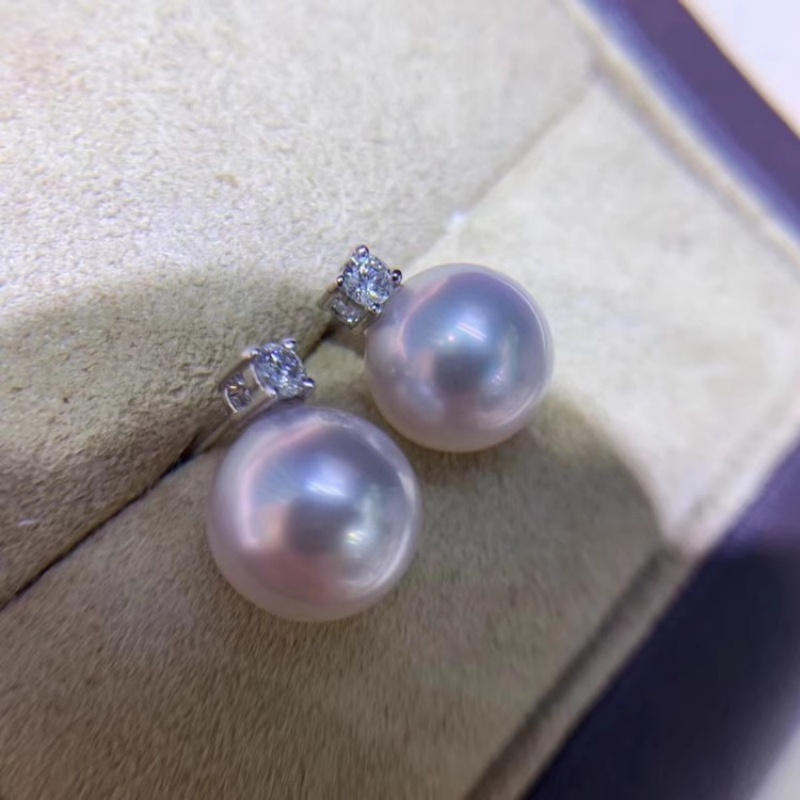 아름다운 AAAA+ 등급의 8~9mm 일본산 아코야 진 - Akoya Pearl Stud Earrings Sterling Silver 리뷰 및 가격