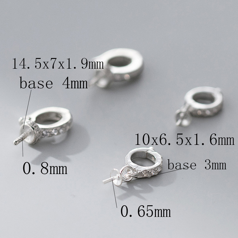 DIY 귀걸이 목걸이 펜던트 버클 후크, AAA 지르콘 - Silver Bead Clasps For Pearl Necklace 리뷰 및 가격