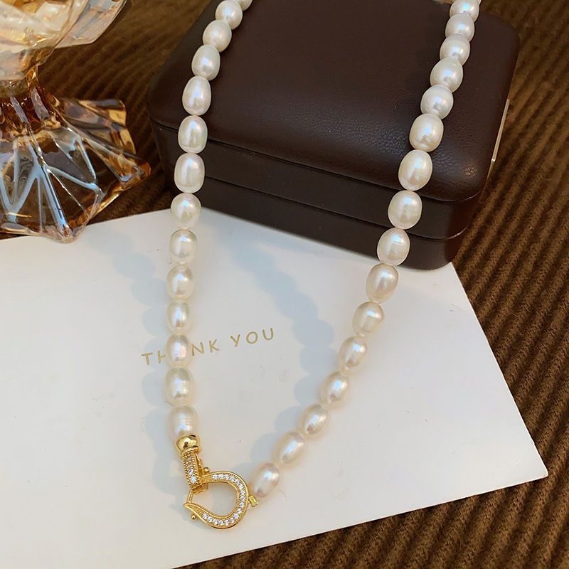 슈퍼 고품질 100% 천연 담수 진주 14K 골드 필드 - Baroque Pearl Pendant Necklace Gold 리뷰 및 가격
