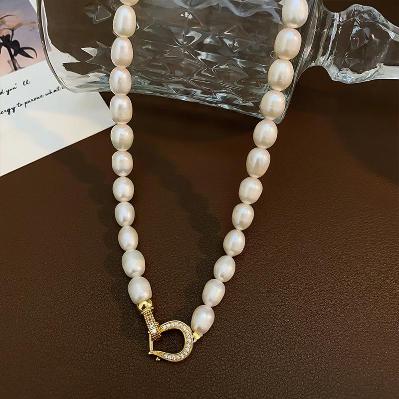 슈퍼 고품질 100% 천연 담수 진주 14K 골드 필드 - Baroque Pearl Pendant Necklace Gold 리뷰 및 가격