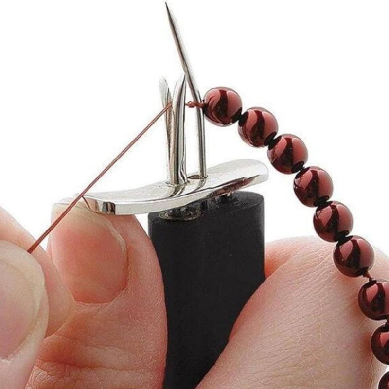 비즈 매듭 도구는 안전한 매듭을 만듭니다. 사용하기 쉬 - Pearl Knotting Tool Craft Jewelry Making 리뷰 및 가격