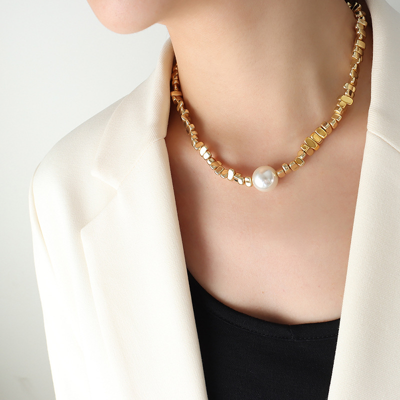 여성을위한 스테인레스 스틸 수제 페르시 목걸이 모조 진 - Silver Bead Clasps For Pearl Necklace 리뷰 및 가격