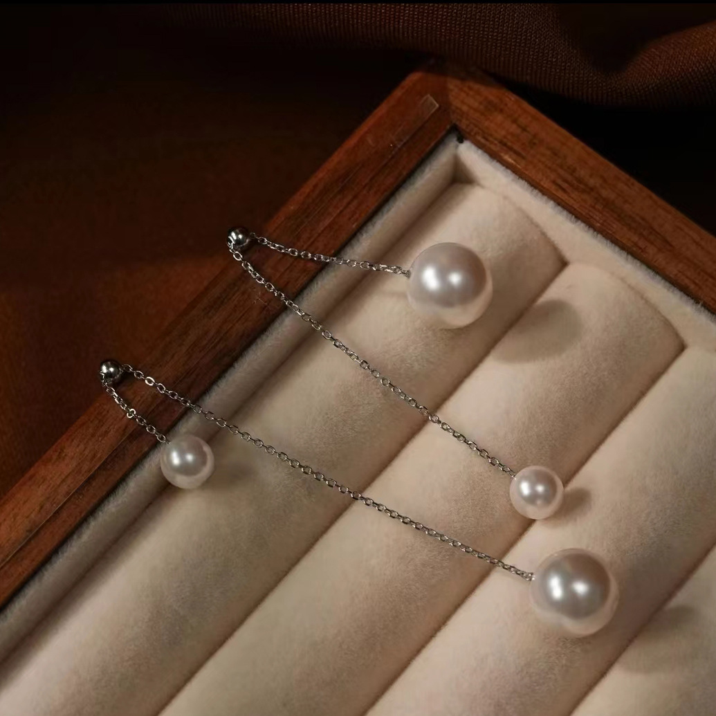 일본 아코야 대형 AAAA 8-9mm 9-10mm 10 - Akoya Pearl Stud Earrings Sterling Silver 리뷰 및 가격