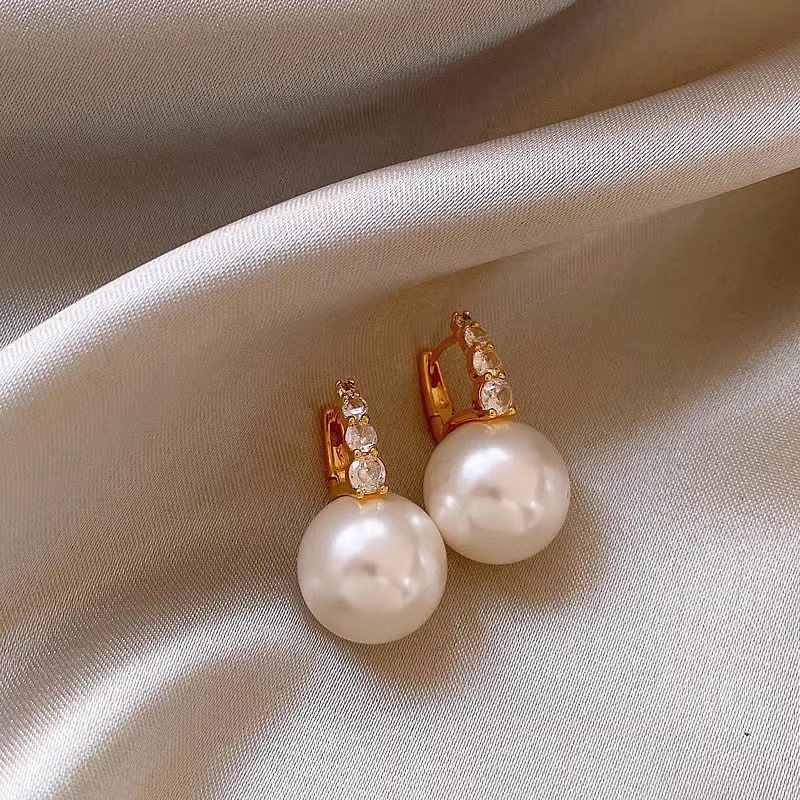 남양해산 AAAA 등급 천연 바로크형 둥근 진주, 9- - Akoya Pearl Stud Earrings Sterling Silver 리뷰 및 가격