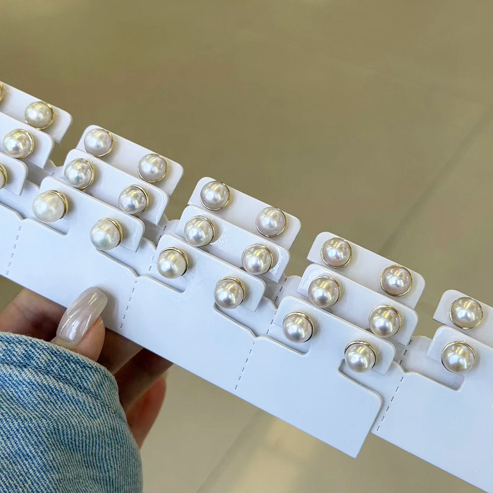 우아한 세미클로즈드 925 실버 해수 진주 스터드 귀걸 - Akoya Pearl Stud Earrings Sterling Silver 리뷰 및 가격
