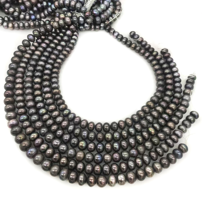 도매 16인치 10-11mm 블랙 아바쿠스 천연 버튼  - Natural Freshwater Pearl Strand Loose Beads 리뷰 및 가격