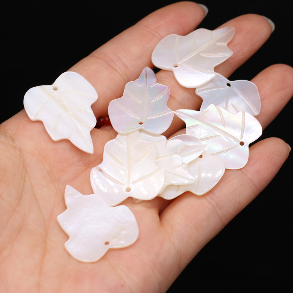 5pcs 자연 꽃 흰 꽃 쉘 펜 던 트 DIY 목걸이  - Mother Of Pearl Shell Pendant Necklace 리뷰 및 가격