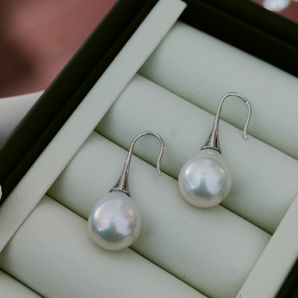 심플하고 우아한 진주 귀걸이, AAA 등급, 10-11 - Akoya Pearl Stud Earrings Sterling Silver 리뷰 및 가격