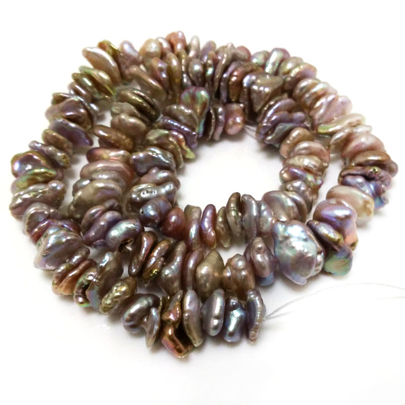 16인치 8-13mm 천연 라벤더 너겟 모양 바로크 케 - Natural Freshwater Pearl Strand Loose Beads 리뷰 및 가격