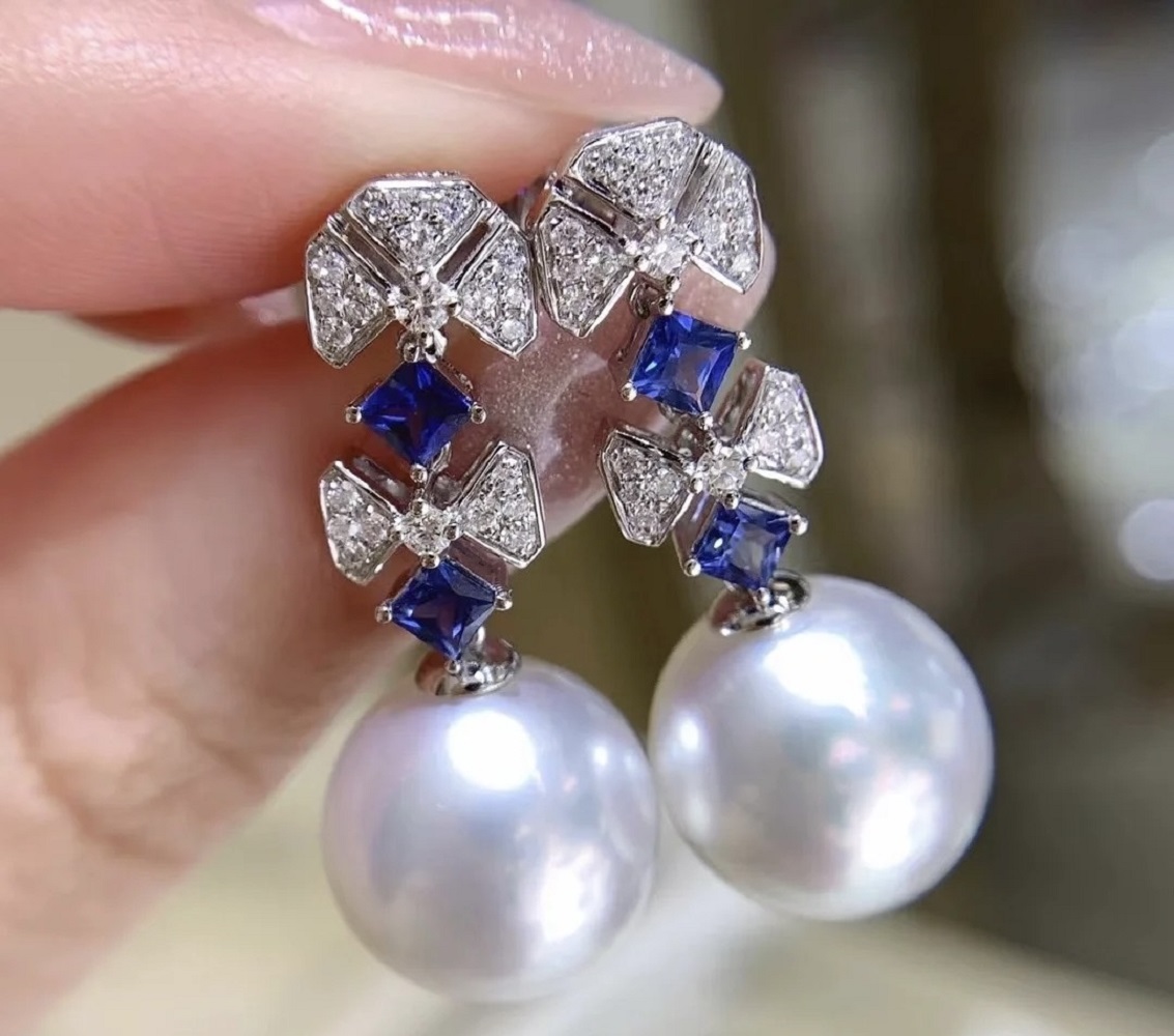 매력적인 일본 진주 AAAA9-10mm10-11mm 천 - Akoya Pearl Stud Earrings Sterling Silver 리뷰 및 가격