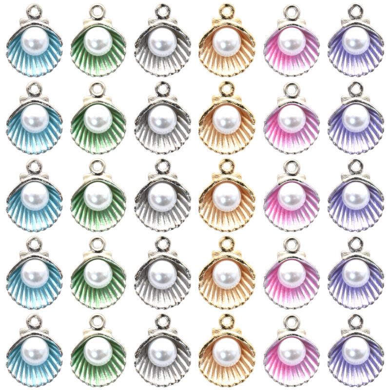 혼합 색상 패션 모조 진주 쉘 참, DIY 팔찌 목걸이 - Mother Of Pearl Shell Pendant Necklace 리뷰 및 가격