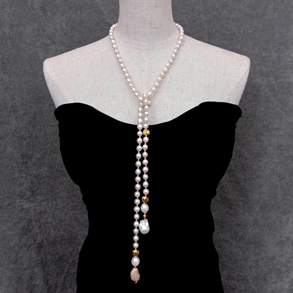 YYGEM 8-9mm 거의 둥근 모양의 담수 양식 진주 - Freshwater Cultured Pearl Necklace 8-9Mm 리뷰 및 가격