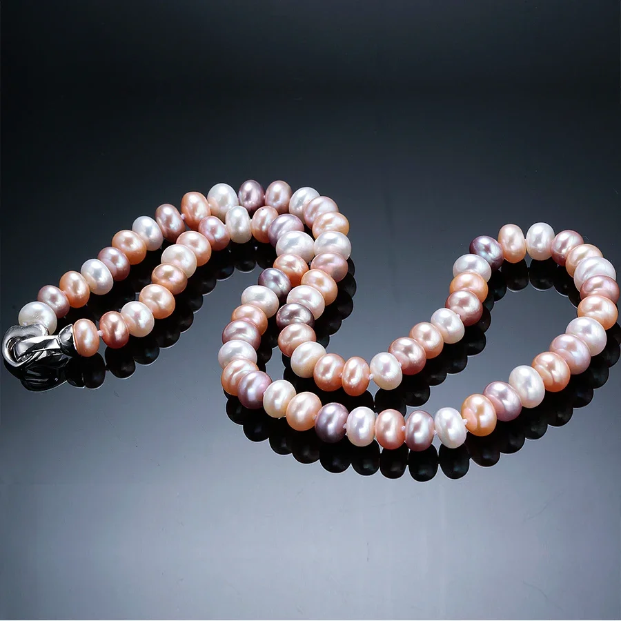 YWYC 7-10mm 빵 구슬 여성을위한 담수 진주 목 - Silver Bead Clasps For Pearl Necklace 리뷰 및 가격