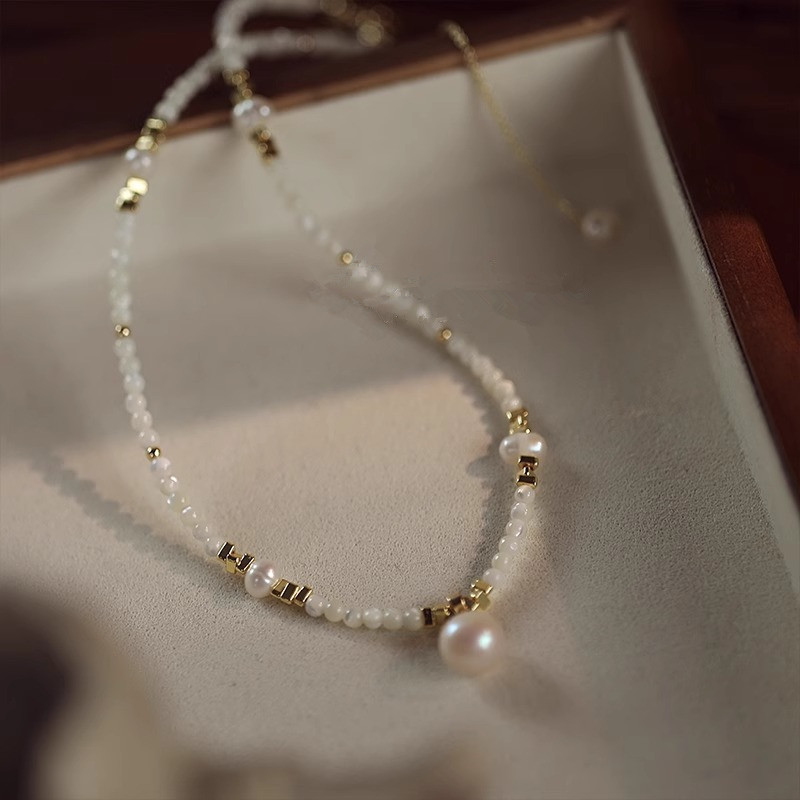 새로운 스타일 유행 천연 담수 진주 14K 골드 채워진 - Baroque Pearl Pendant Necklace Gold 리뷰 및 가격
