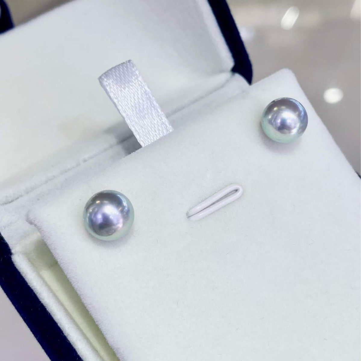 8-9mm 실버 그레이 아코야 해수 진주 스터드 귀걸이 - Akoya Pearl Stud Earrings Sterling Silver 리뷰 및 가격
