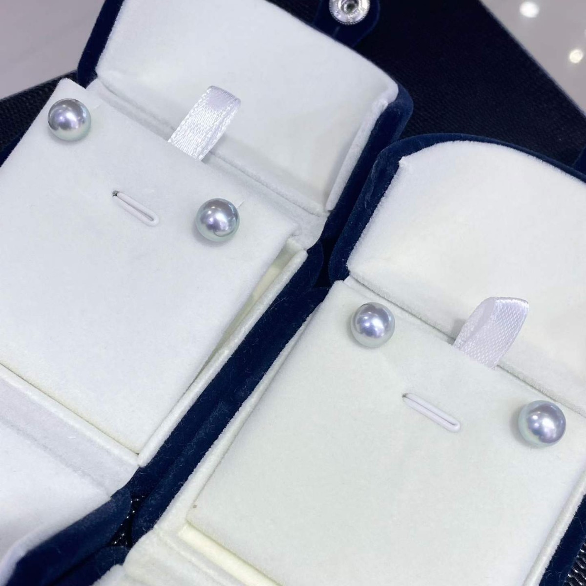 8-9mm 실버 그레이 아코야 해수 진주 스터드 귀걸이 - Akoya Pearl Stud Earrings Sterling Silver 리뷰 및 가격