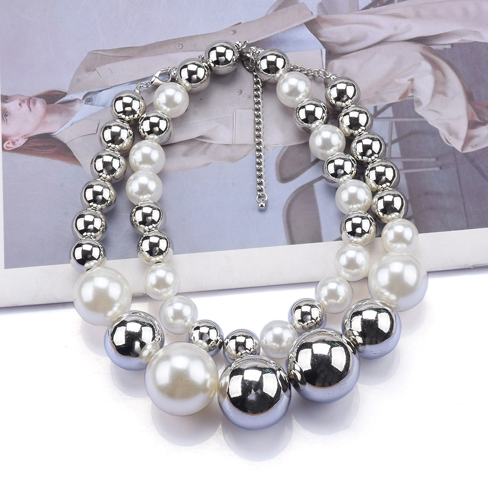 2026 새로운 패션 더블 레이어 모조 진주 목걸이 여 - Silver Bead Clasps For Pearl Necklace 리뷰 및 가격