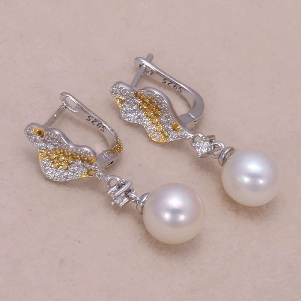 천연 진주 AAAA8-9mm 화이트 진주 귀걸이 이어클 - Akoya Pearl Stud Earrings Sterling Silver 리뷰 및 가격