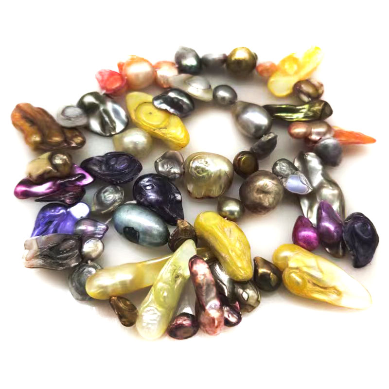 16인치 11-13mm 멀티컬러 천연 블리스터 진주 루 - Natural Freshwater Pearl Strand Loose Beads 리뷰 및 가격