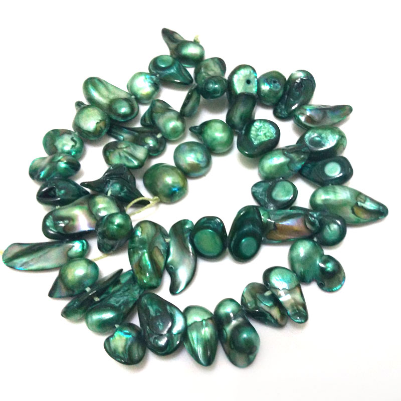 16인치 11-13mm 멀티컬러 천연 블리스터 진주 루 - Natural Freshwater Pearl Strand Loose Beads 리뷰 및 가격