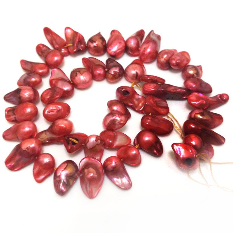 16인치 11-13mm 멀티컬러 천연 블리스터 진주 루 - Natural Freshwater Pearl Strand Loose Beads 리뷰 및 가격