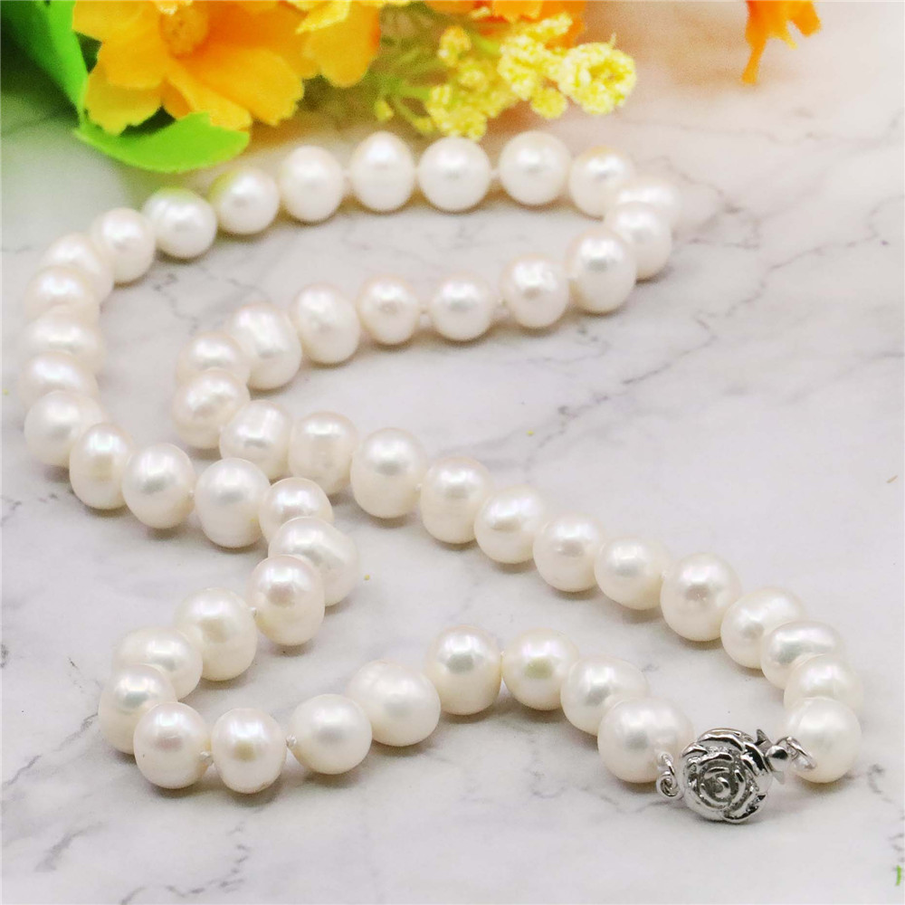 매력적인! 8-9mm 화이트 아코 야 경작 된 진주 목 - Freshwater Cultured Pearl Necklace 8-9Mm 리뷰 및 가격