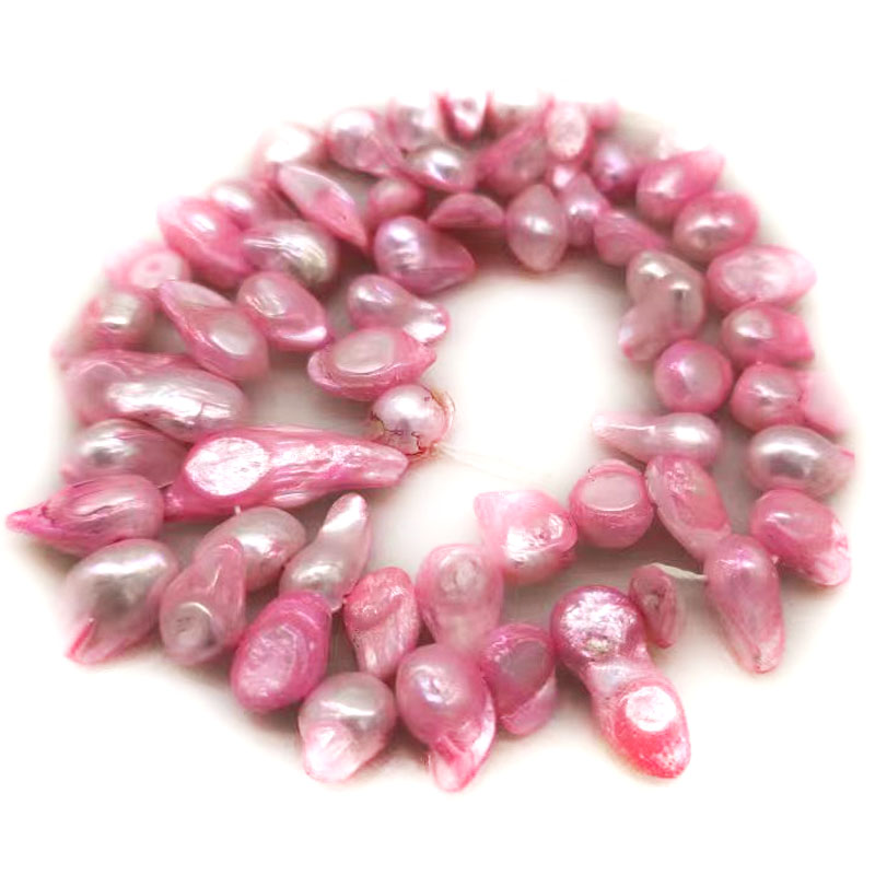 16인치, 11~13mm 크기의 붉은색 천연 담수 진주 - Natural Freshwater Pearl Strand Loose Beads 리뷰 및 가격