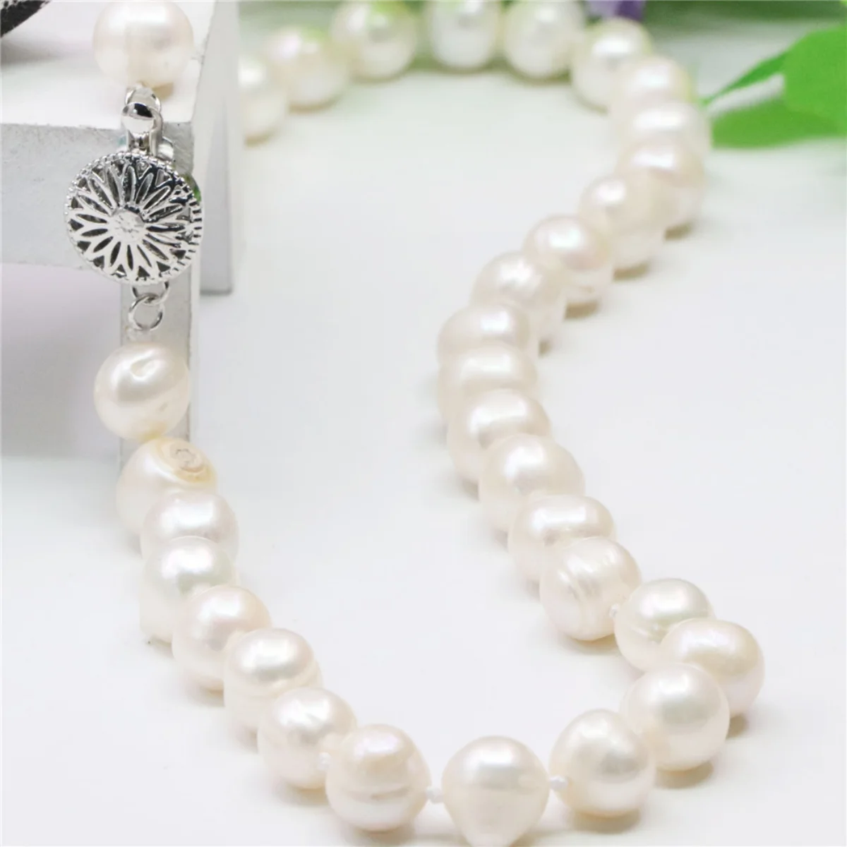 7-8/8-9mm 거의 둥근 모양의 흰색 아코야 양식  - Freshwater Cultured Pearl Necklace 8-9Mm 리뷰 및 가격