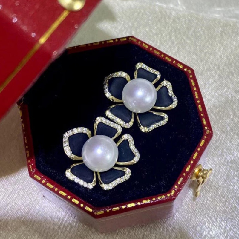 우아한 AAAAA 일본 아코야 8-9mm 화이트 진주  - Akoya Pearl Stud Earrings Sterling Silver 리뷰 및 가격