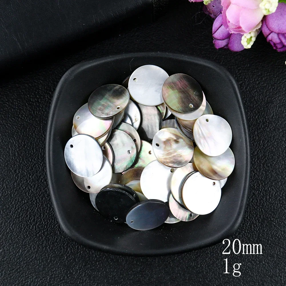 2PC 10--60mm 천연 연마 검은 진주 조개 둥근 - Mother Of Pearl Shell Pendant Necklace 리뷰 및 가격