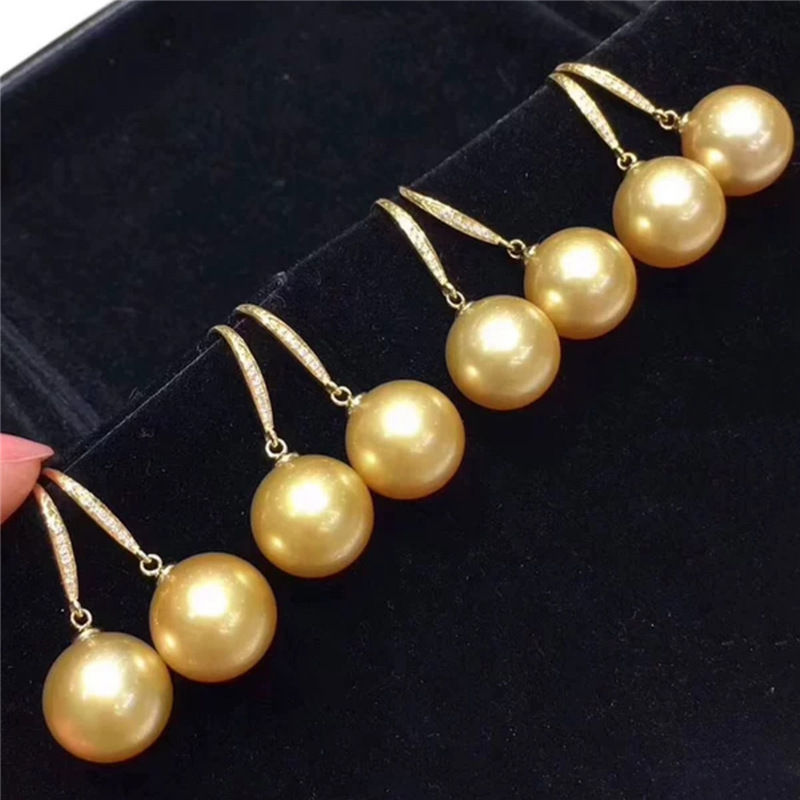 AAAA++++ 8-9mm 9-10mm 10-11mm  - Tahitian South Sea Pearl Earrings 18K 리뷰 및 가격