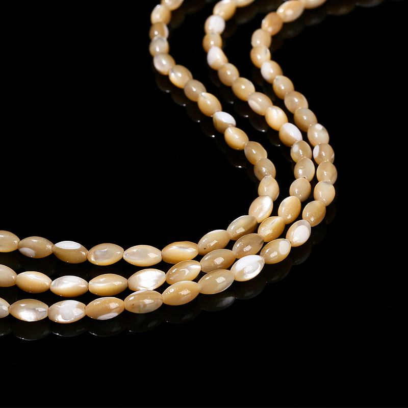 주얼리 제작용 천연 화이트 쉘 쌀 모양 비즈, 느슨한  - Mother Of Pearl Shell Pendant Necklace 리뷰 및 가격