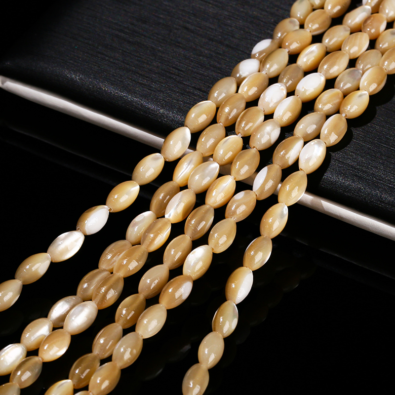 주얼리 제작용 천연 화이트 쉘 쌀 모양 비즈, 느슨한  - Mother Of Pearl Shell Pendant Necklace 리뷰 및 가격