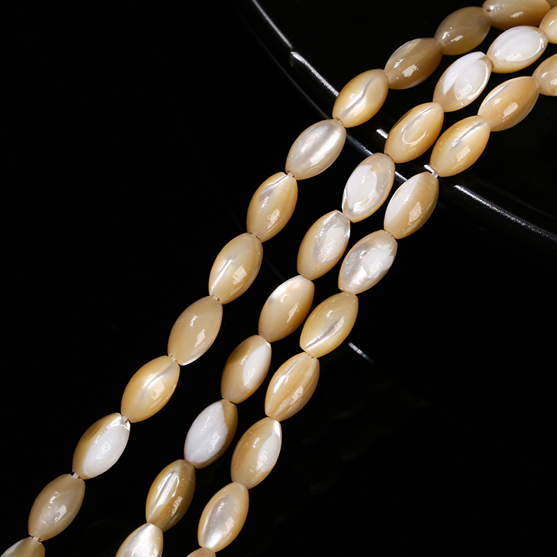 주얼리 제작용 천연 화이트 쉘 쌀 모양 비즈, 느슨한  - Mother Of Pearl Shell Pendant Necklace 리뷰 및 가격