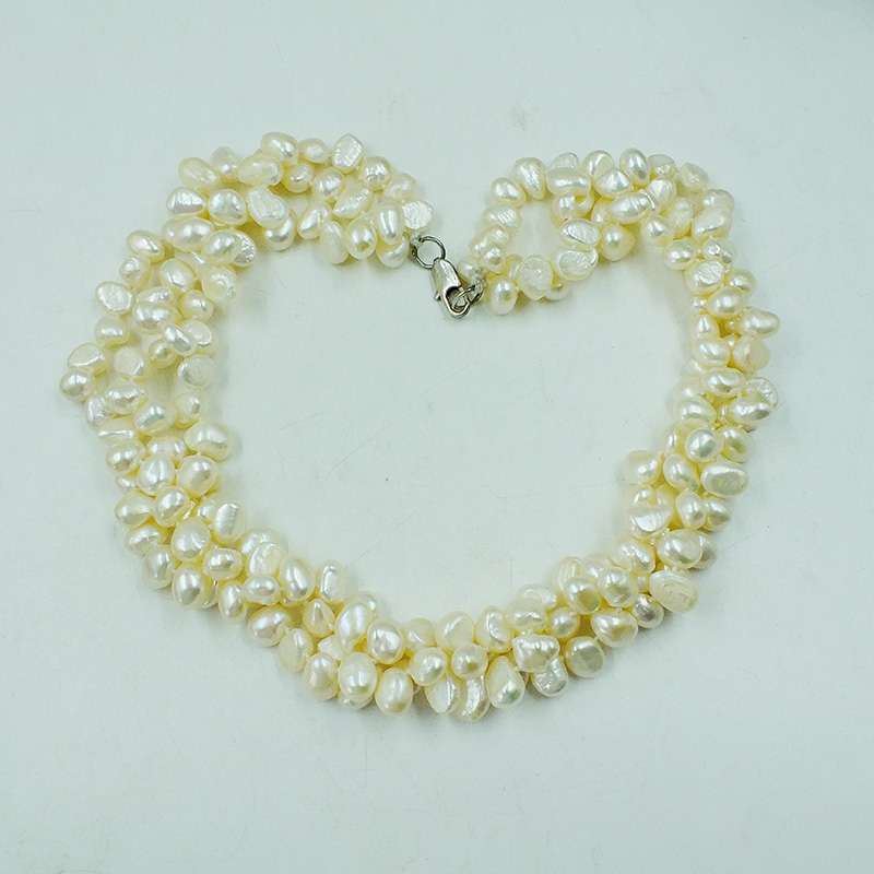 3가닥 8-9mm AAA 100% 천연 흰색 담수 진주 - Freshwater Cultured Pearl Necklace 8-9Mm 리뷰 및 가격